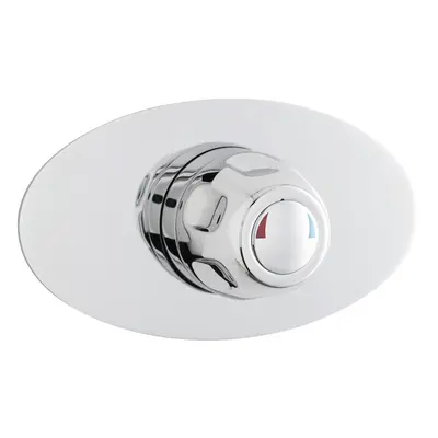 Contemporary Round Concealed Sequential Thermostatic Shower Valve - Chrome - Balterley