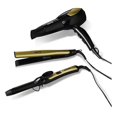 Geepas Hair Dryer Hair Straightener and Hair Curler Combo Set