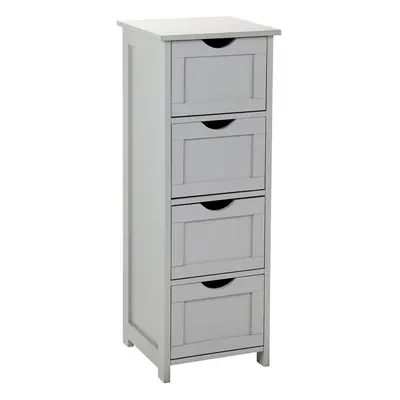 NEW Grey Drawer Wooden Bathroom Cabinet Wooden Storage Cupboard