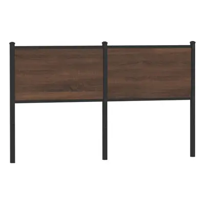 (brown oak, cm) vidaXL Headboard Bedroom Bed Headboard Bed Header Engineered Wood and Steel