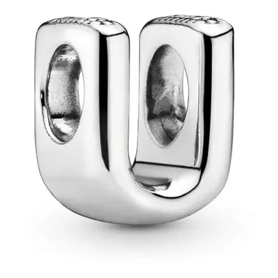 PANDORA Jewelry Letter U Sterling Silver Charm