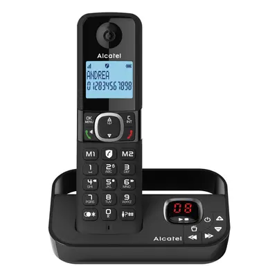 Alcatel F860 Voice full featured Cordless Phone, Black