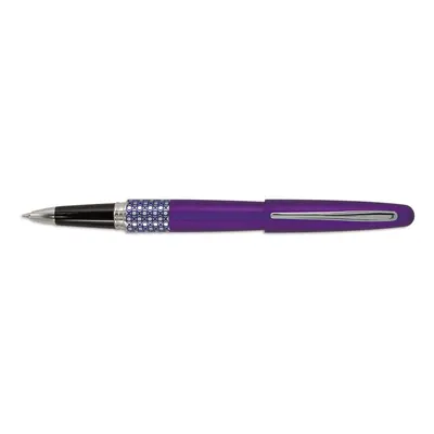 Pilot MR Retro Pop Collection Gel Roller Pen in Gift Box Purple Barrel with Elipse Accent Fine P