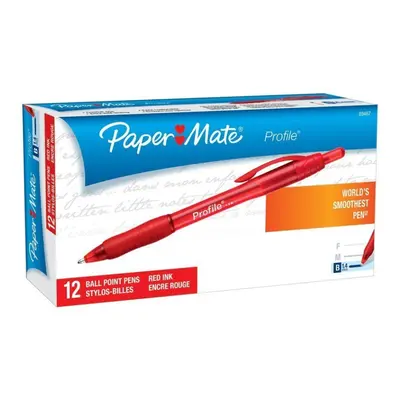 Paper Mate Profile Retractable Ballpoint Pens Bold Point 1.4mm (2-Doz