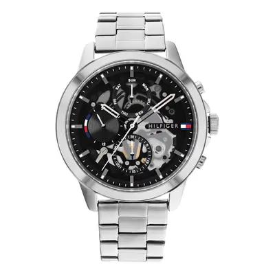 Tommy Hilfiger Men's Multifunction Stainless Steel and Link Bracelet W