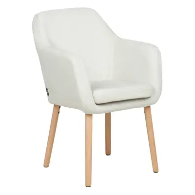 Dining Chair YORKVILLE II Velvet Off-White