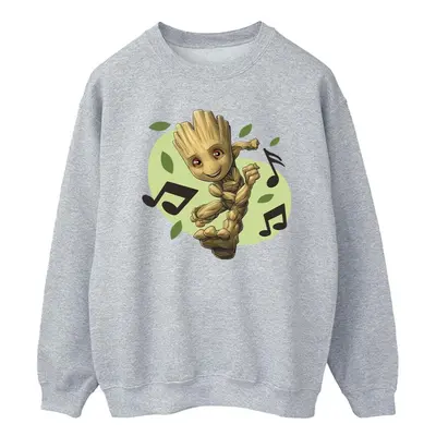 (5XL, Sports Grey) Marvel Mens Guardians Of The Galaxy Groot Musical Notes Sweatshirt