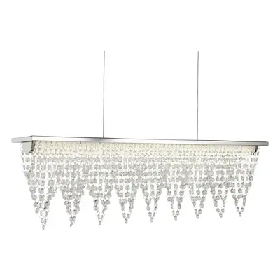 LED Ceiling Bar In Chrome Crystal