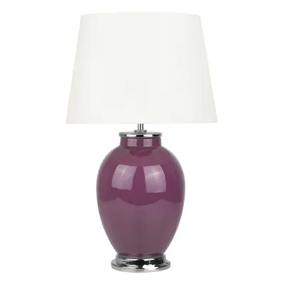 Table Lamp BRENTA Ceramic Purple