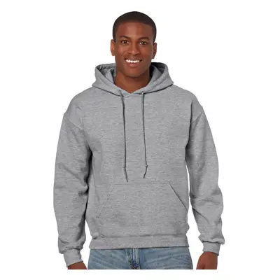 Gildan Mens Heavyweight Blend Hooded Sweatshirt Medium Sport Grey