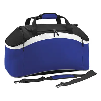 (One Size, Bright Royal/ Black/ White) BagBase Teamwear Sport Holdall / Duffle Bag (54 Litres) (