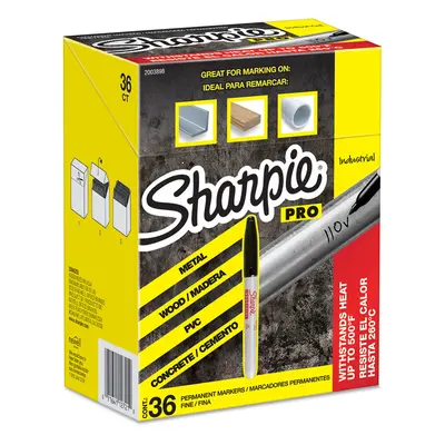 SHARPIE Industrial Permanent Markers Fine Tip Black count