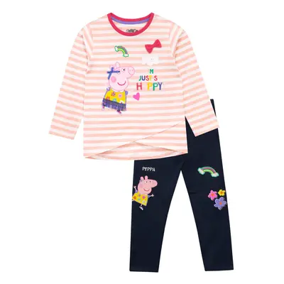 Peppa Pig Girls' Peppa T-shirt and Leggings Size