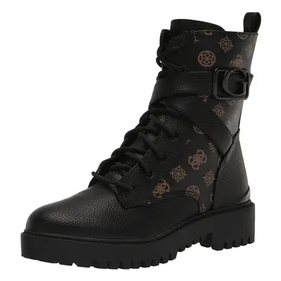 Guess Women's ORANA Combat Boot Black/Brown 6.5