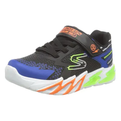 Skechers Kids Boy's Flex-Glow Bolt Sneaker Black/Blue Little Kid