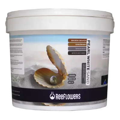 (25Kg, (1 - 1.5mm)) Reeflowers Pearl White Sand 7kg / 25kg Bucket Substrate Aquarium Fish Tank