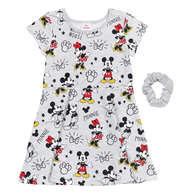 Disney Mickey Mouse Minnie Mouse Little Girls Skater Dress and Scrunch