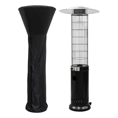 Gas Patio Heater 13kW for Commercial & Domestic Use, Black, Supplied with Cover - DG226