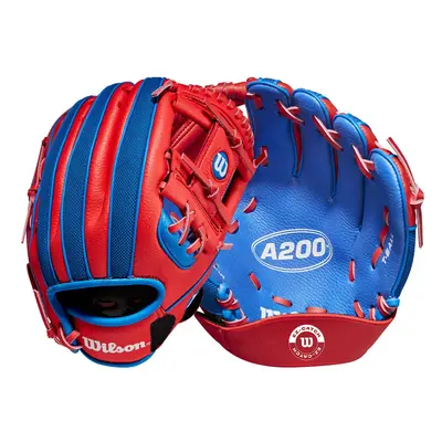 Wilson A200 EZ Catch 10"" Glove - Right Hand Throw Royal/Red