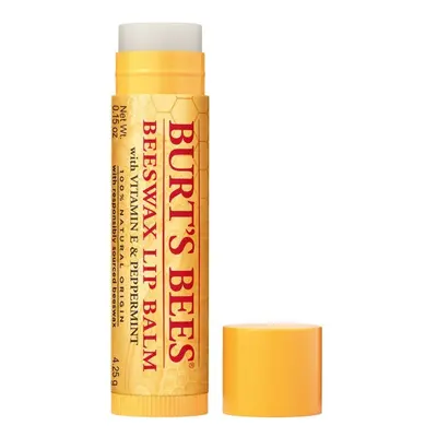 Burt's Bees 100% Natural Origin Moisturizing Lip Balm, Original Beeswax with Vitamin E & Pepperm