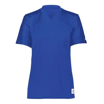 Russell R0593X.ROY.XL Ladies Solid Flag Football Jersey, Royal - Extra Large