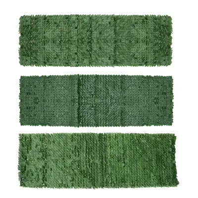 (Sweet potato leaves) 3Mx1M Artificial Faux Ivy Leaf Privacy Fence Screen Decor Panels Hedge Gar