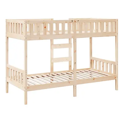 (natural, x cm) vidaXL Bunk Bed Loft Bed Kids Bed Frame Wax Solid Wood Pine