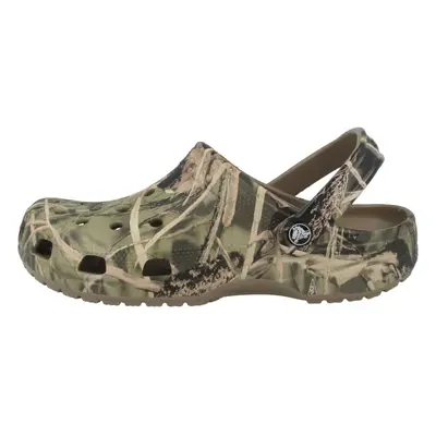 Crocs Unisex-Adult Classic Realtree Clog Camo Shoes Khaki Men/9 W