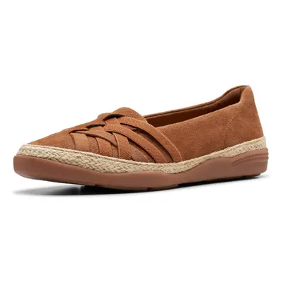 Clarks Women's Elaina Petal Loafer Tan Suede