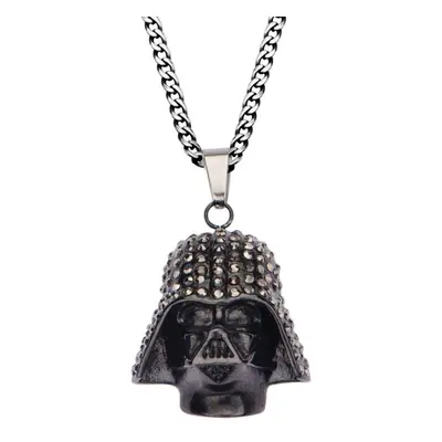 Star Wars Darth Vader Black Gem Pendant Necklace