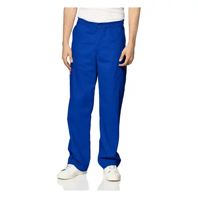 Dickies Mens Big Signature Elastic Waist Scrubs Pant, Royal, Small Tall