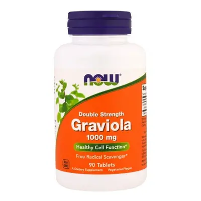 Now Supplements, Graviola 1,000 Mg, Double Strength, Healthy Cell Function, Dietary Supplement, 