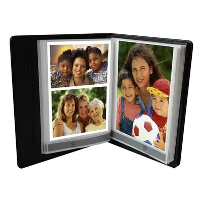 (Black) Deluxe recordable talking photo album with up to hours of recording time. Includes USB p