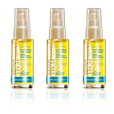 3 x Avon Advance Techniques Nourishment Moroccan Argan Oil Leave-In Treatment