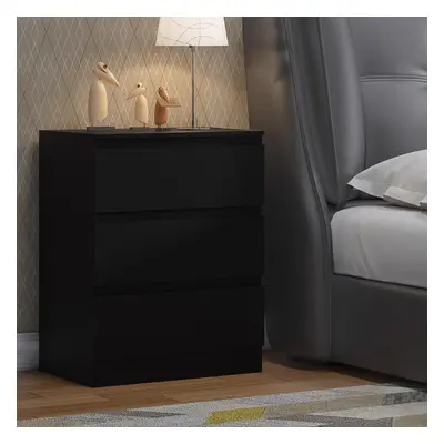 FWStyle Chest of Drawers Drawer Matt Black