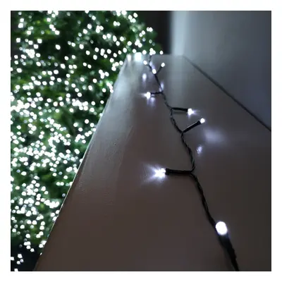 1000 LED 100m Premier Christmas Outdoor Function Battery Timer Lights Cool White