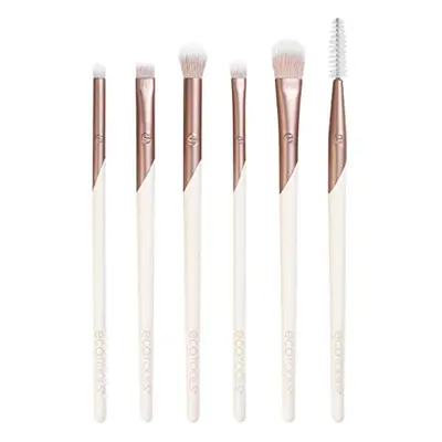 EcoTools Luxe Natural Elegance Professional Face Makeup & Foundation Brush Set, For Face, Cheek,