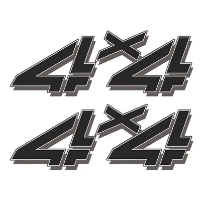 4x4 Decals for Trucks Chevy Silverado Bed Side 2500 HD Black