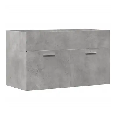 vidaXL Bathroom Sink Cabinet Storage Cupboard Concrete Grey Engineered Wood