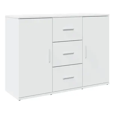 (white) vidaXL Sideboard Storage Cupboard Cabinet Highboard Engineered Wood