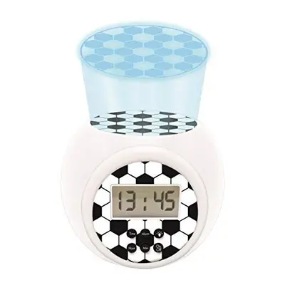 Projector Alarm Clock Football with snooze function and alarm function, Night light with timer ,