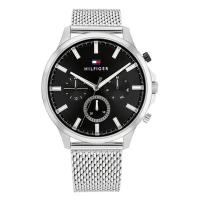 Tommy Hilfiger Men's Stainless Steel Case and Mesh Bracelet Wa