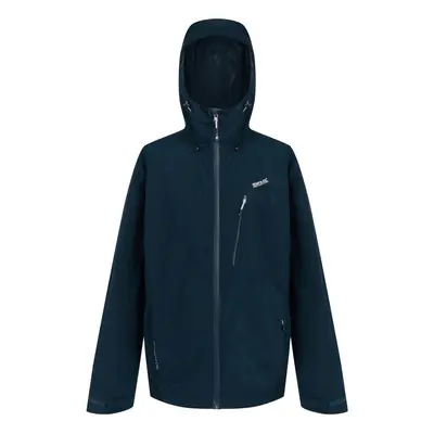 (M, Navy/Navy) Regatta Mens Birchdale Waterproof Hooded Jacket