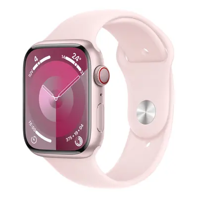 APPLE WATCH SERIES MRML3QL/A 45MM PINK ALUMINIUM CASE WITH LIGHT PINK SPORT BAND