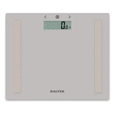 Salter Compact Body Analyser Bathroom Scales, Measure Weight BMI Body Fat Body Water, Ultra Slim