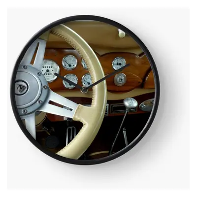 (Behind The Wheel Of A Hudson Terraplane=5097) Wall Clock Inch Funny Mantel & Tabletop Art Decor