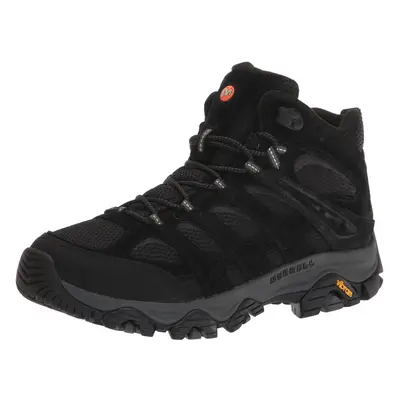 Merrell Mens Moab Mid Hiking Boot Black Night Wide