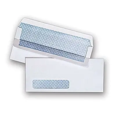 Staples Self Seal Security Tinted #10 Envelope 1/8-Inch X 1/2-Inch White 500/Bx