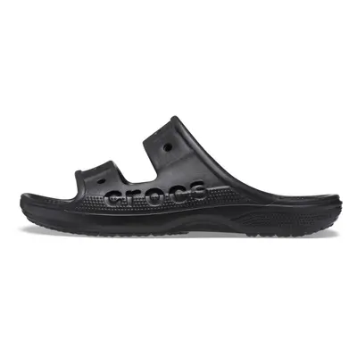 Crocs Unisex Men's and Women's Baya Two-Strap Slide Sandals Black