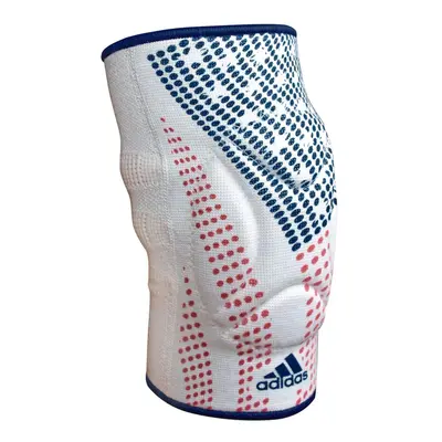 adidas Men's Wrestling Reversible Knee Pad (X-Large White/Flag)